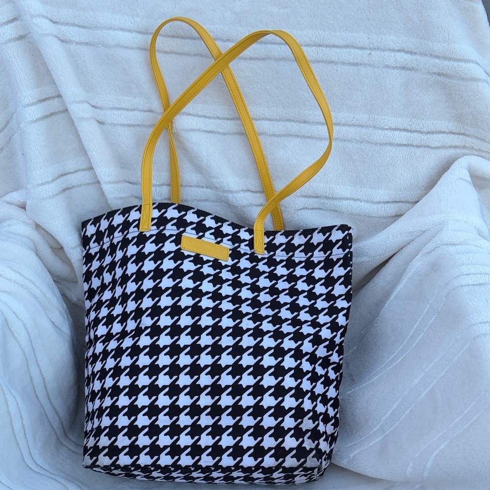 Vera  Bradley Tote Bag with Yellow Handles